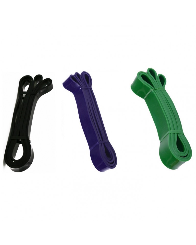 Gym Over Pull Up Resistance Bands- Black Purple Green